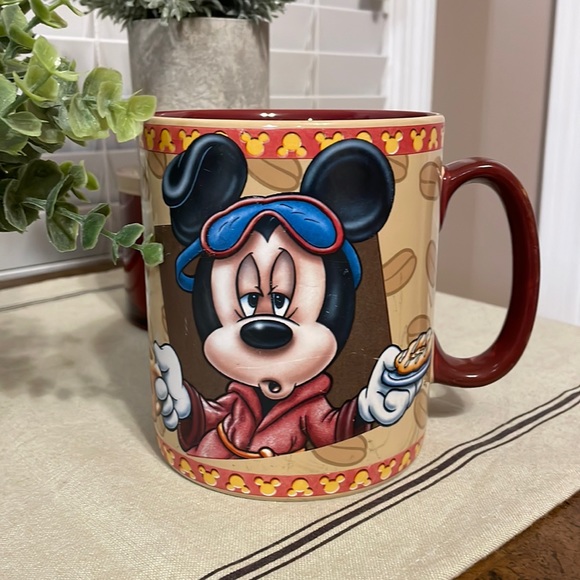 Disney Parks Oversized Coffee Mug. “Mornings Aren’t Pretty” Authentic/Original. - Picture 1 of 15